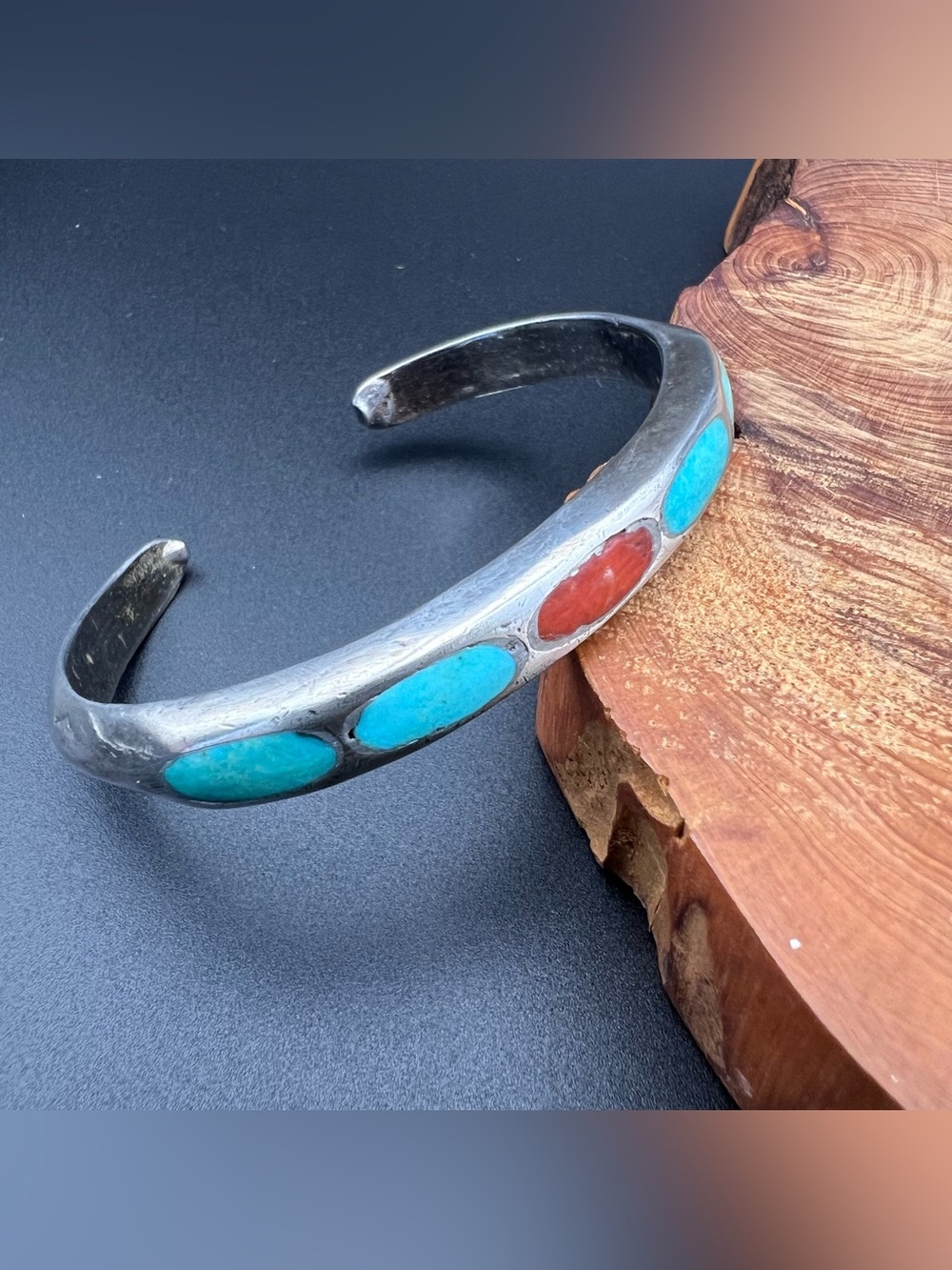 Native American Vintage Inlay Cuff